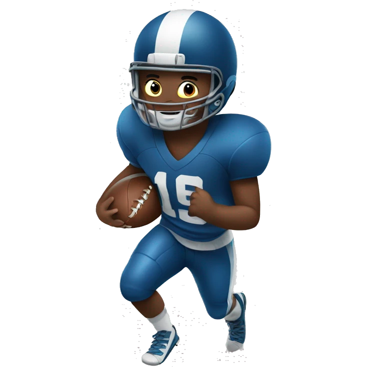 Boy playing football  emoji