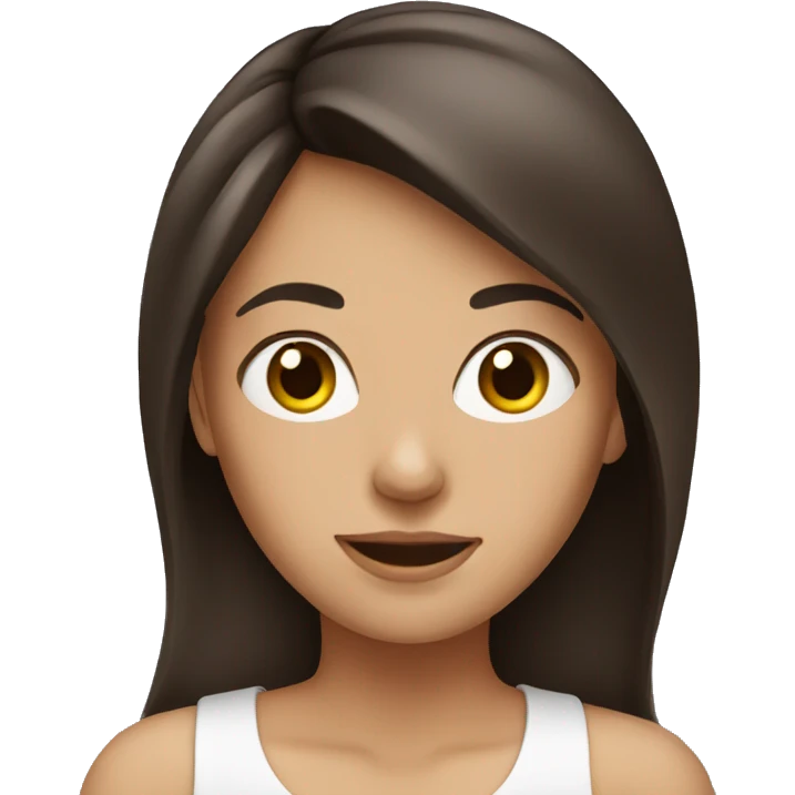 brunette girl emoji