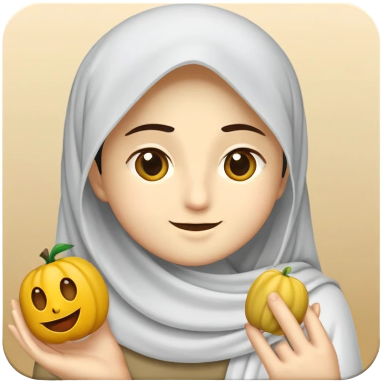 پرنسس با لباس بنفش و موهای بلند emoji