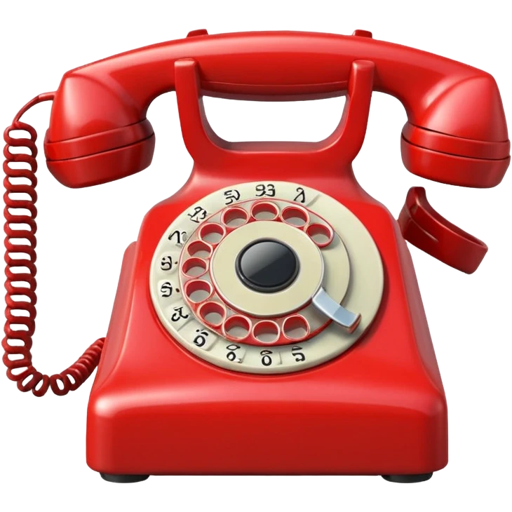 an old red phone emoji emoji