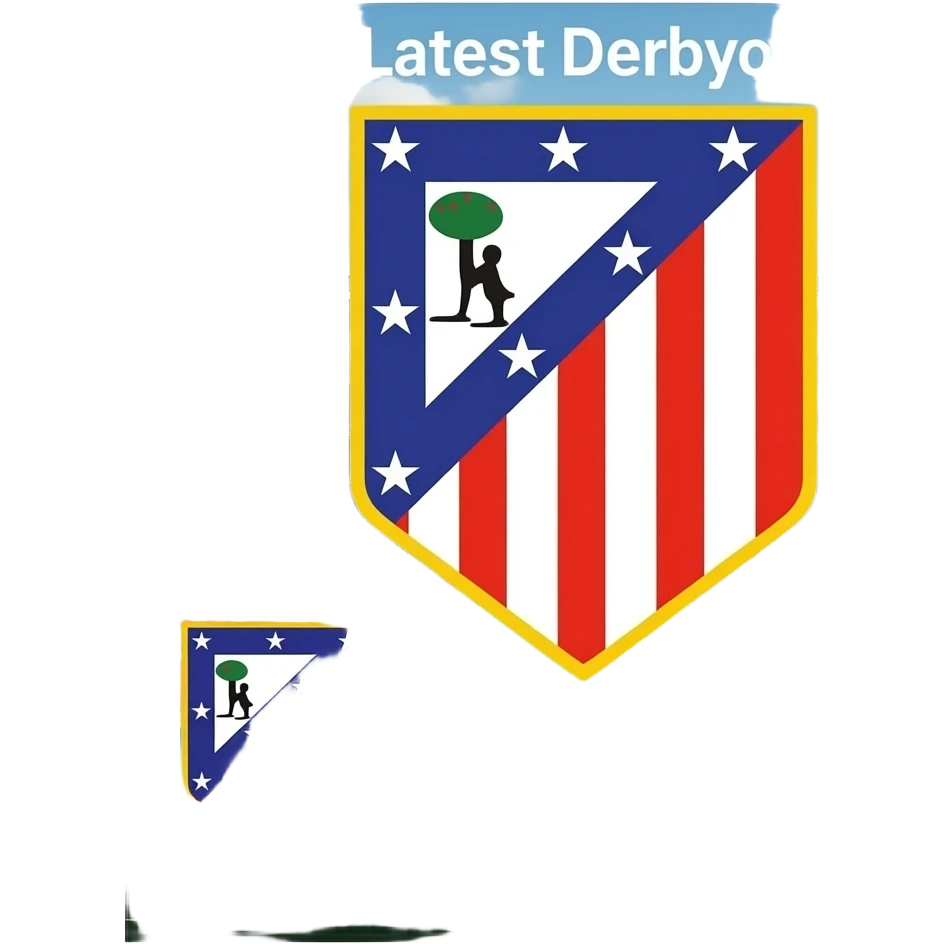 hazme un cartel con el resultado del ultimo derbi entre el Atlético de Madrid y el Real Madrid (4-3 ganado el Atleti) emoji