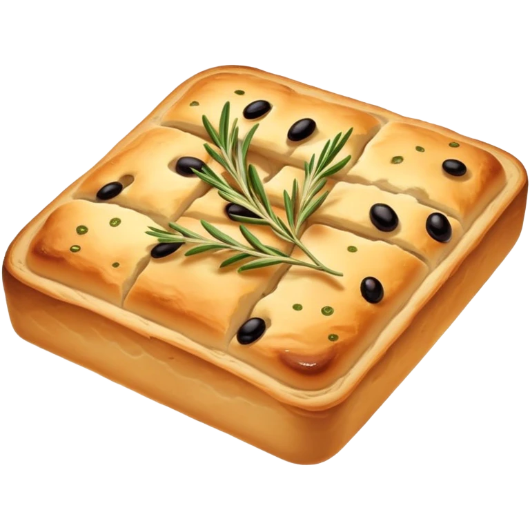 Focaccia bread emoji