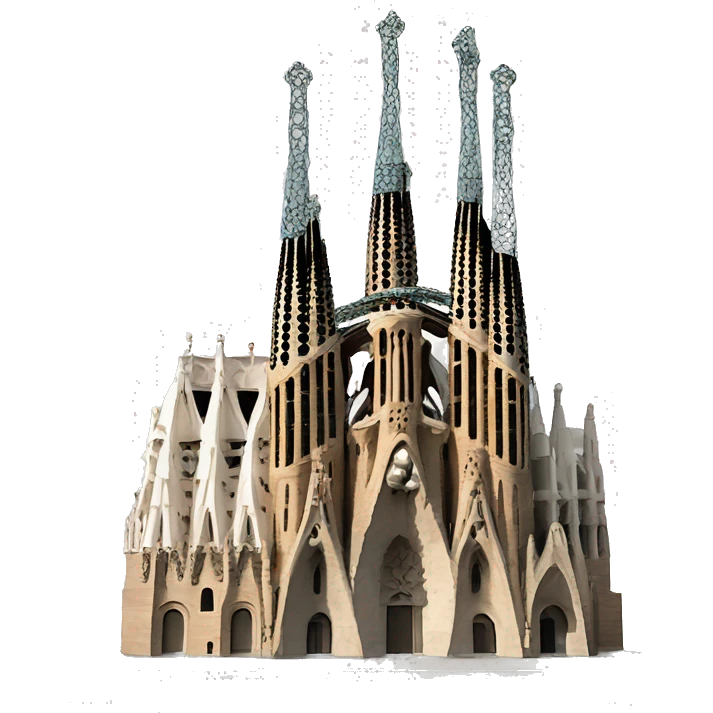 create an emoji of the sagrada familia in barcelona - big resolution emoji