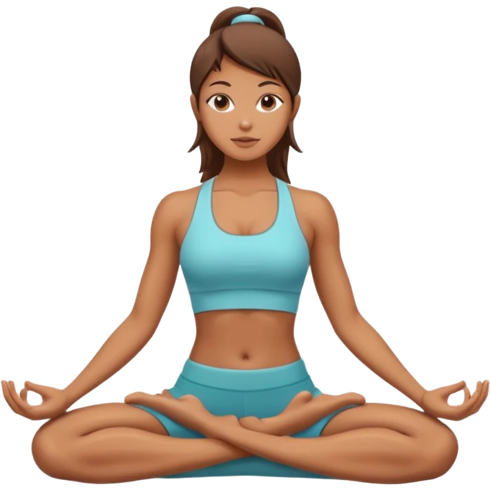 yoga girl abs emoji