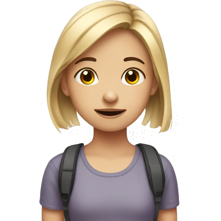 Autistic girl emoji