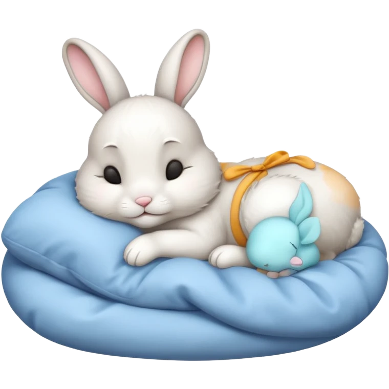 Sleeping bunny emoji