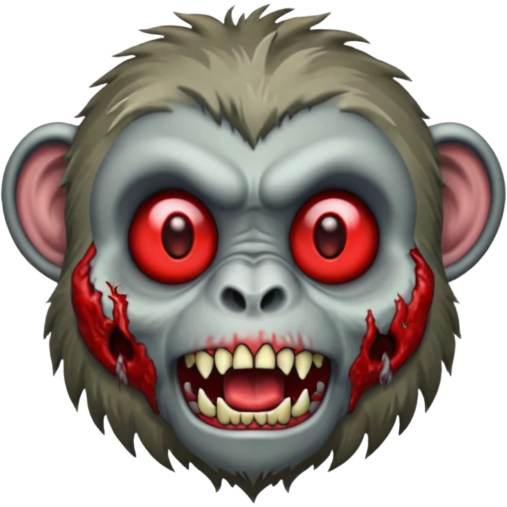 Zombie monkey emoji