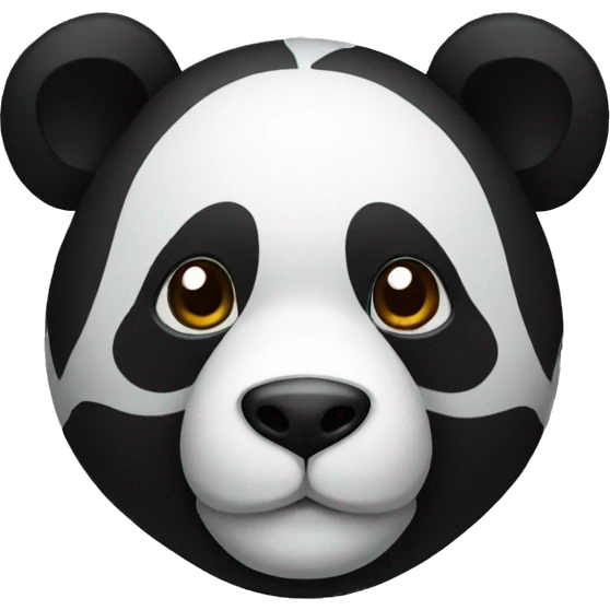 Black panda emoji