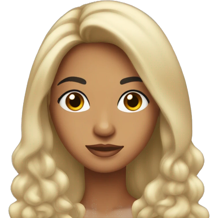 5’2” Hispanic women with tan skin and big eyelashes and long hair emoji