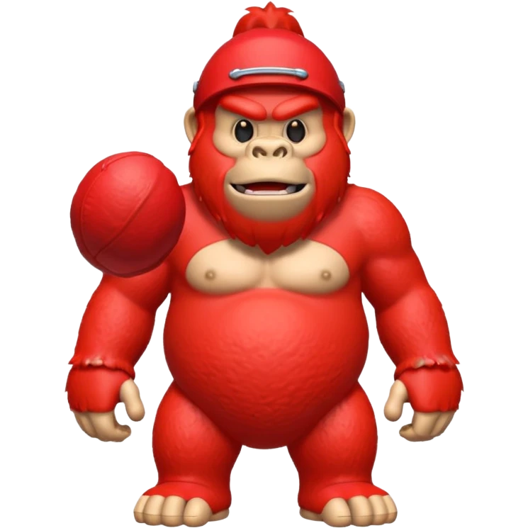 red Kong toy emoji