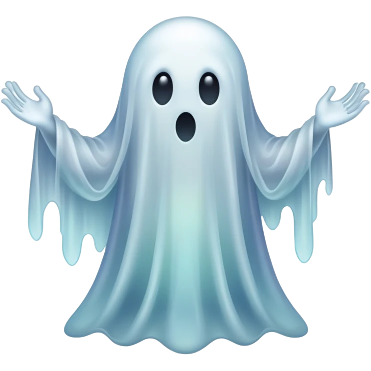 creepy ghost emoji