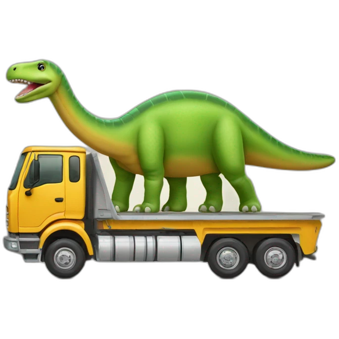 Diplodocus en forme de camion emoji