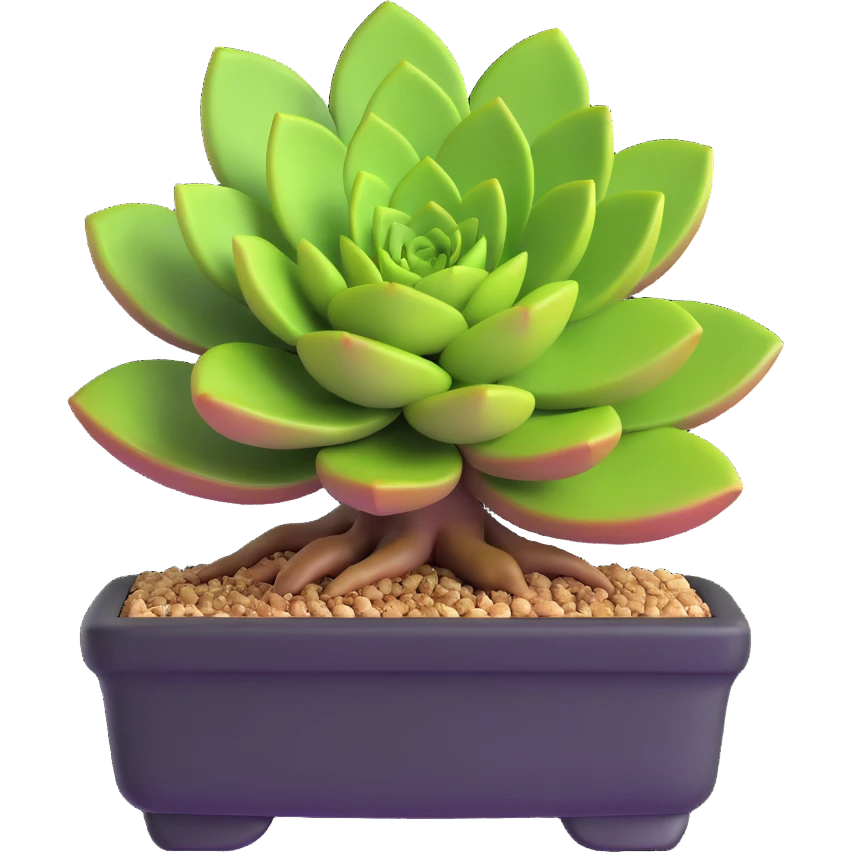 succulent bonsai plant emoji