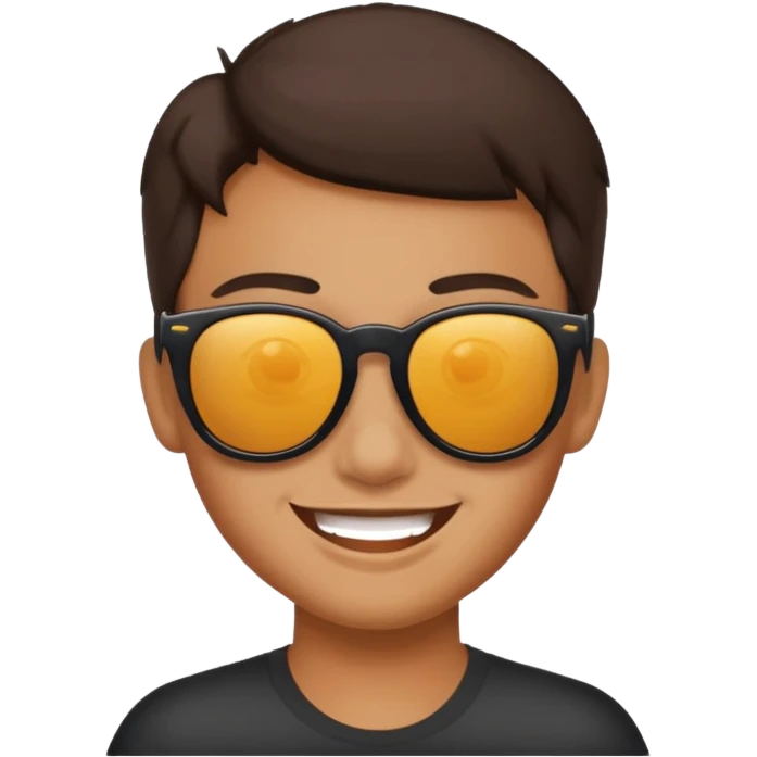 Naughty looking smile with sunglass   emoji