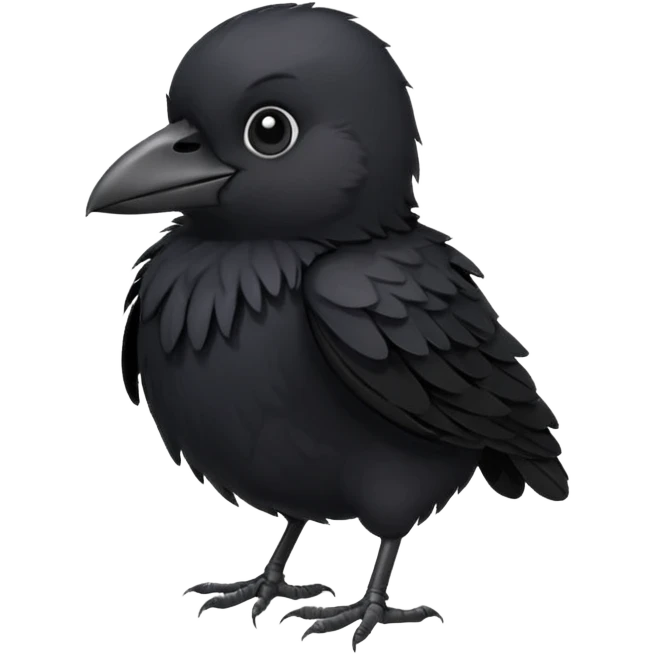 Crow chick emoji