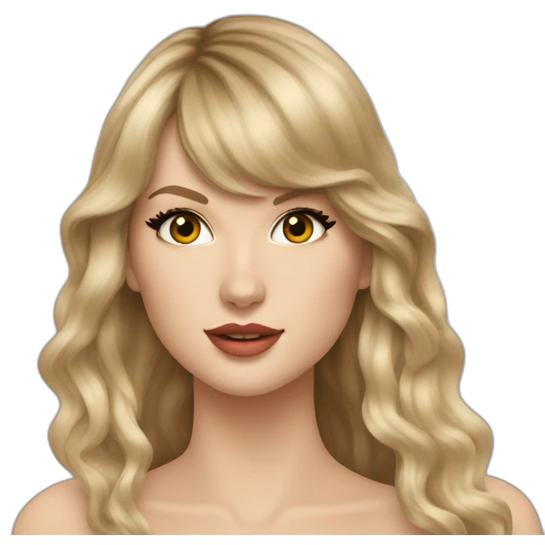 taylor swift with long hair emoji