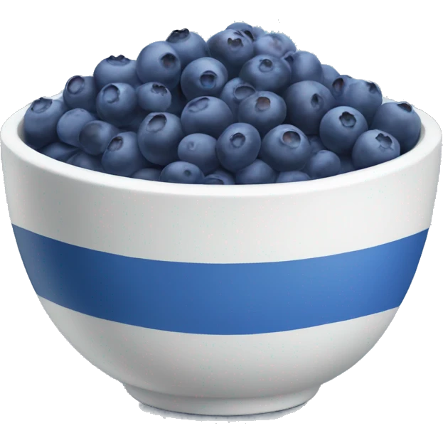 Bowl of blueberries  emoji