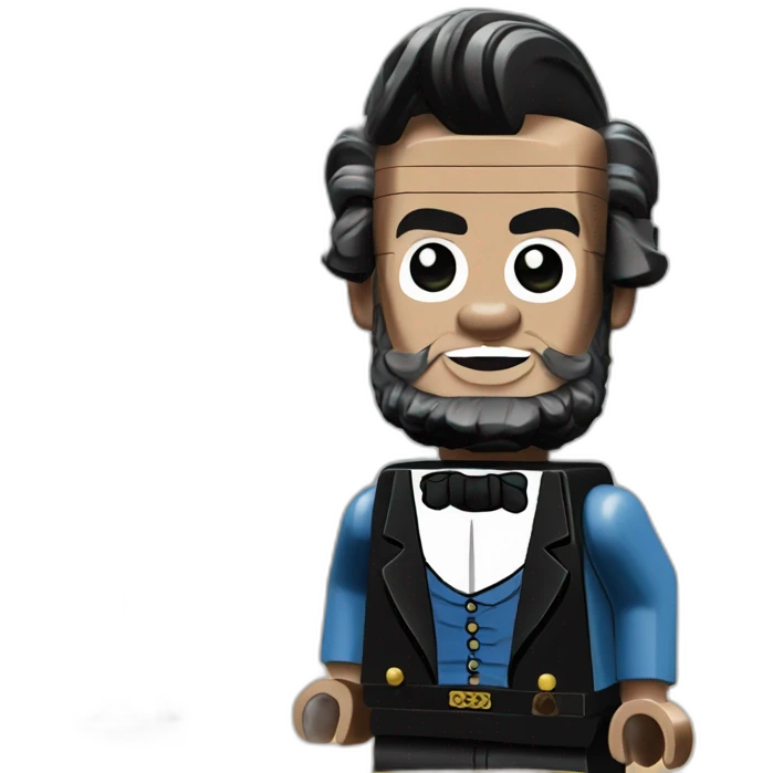 Abraham lincoln as legos emoji