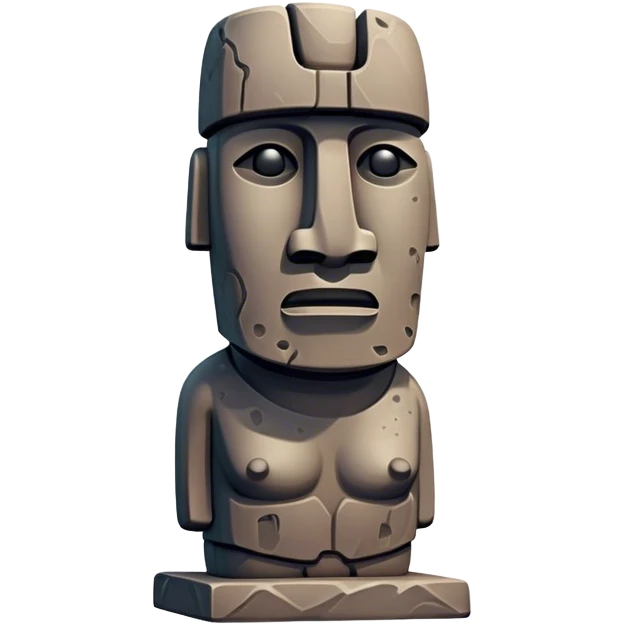 moai made by an art emoji