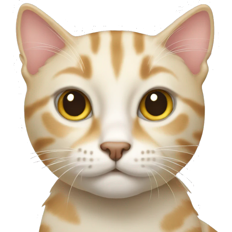 cream tabby cat emoji