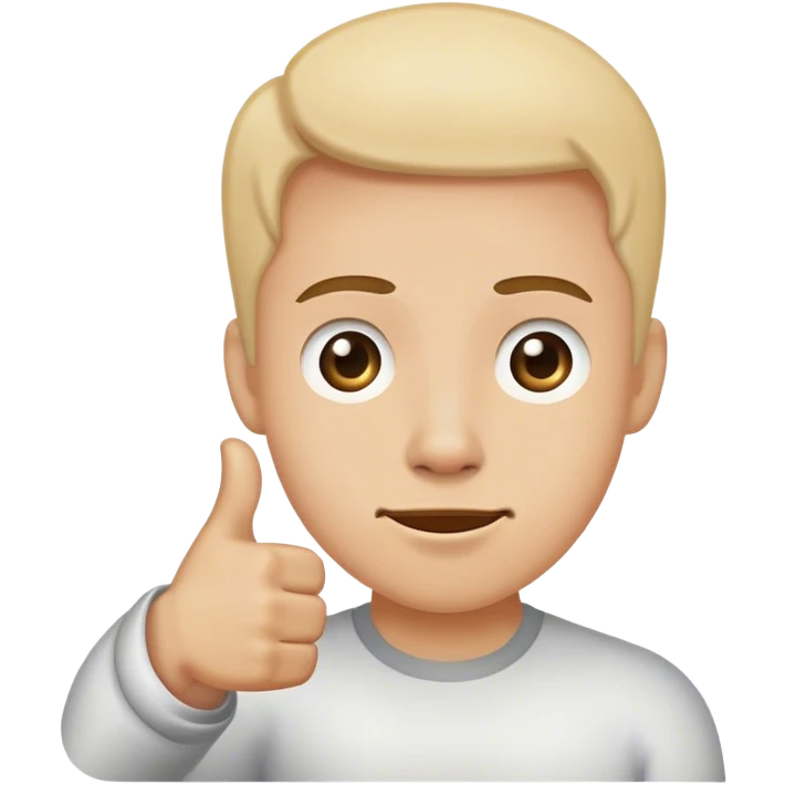 Unsure thumbs up emoji
