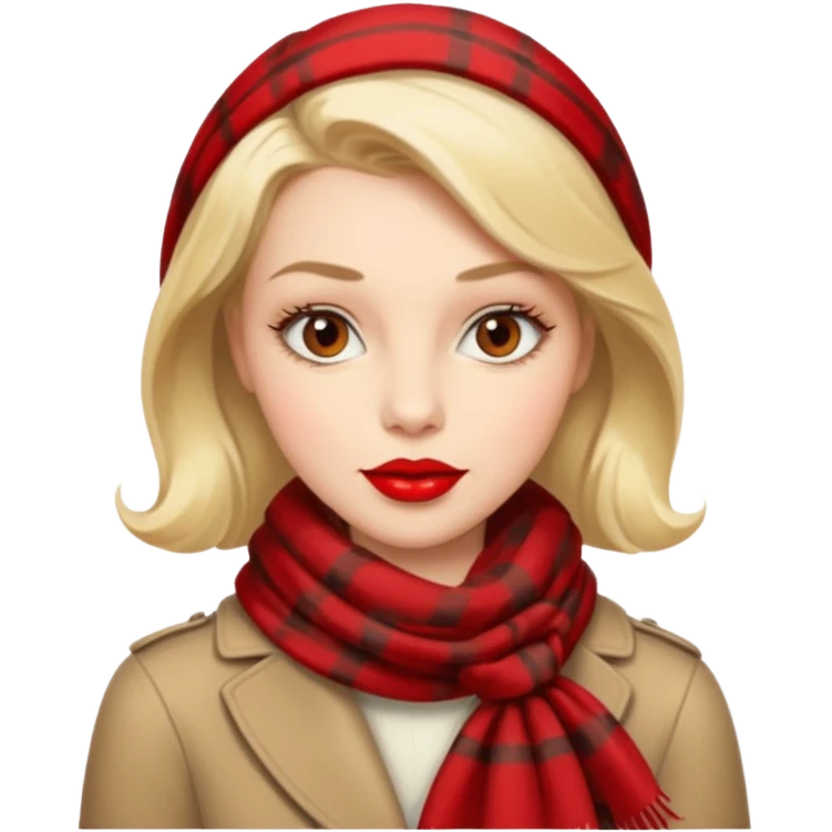 Retro style  woman emoji
