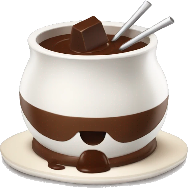 Chocolate fondue emoji