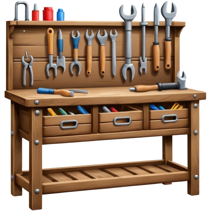 Wooden Tool Bench emoji