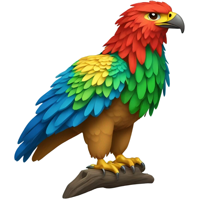 Águila de colores emoji