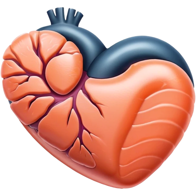 Salmon heart emoji