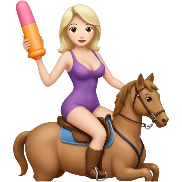 Realistic Nudes big titts woman riding a dildo emoji