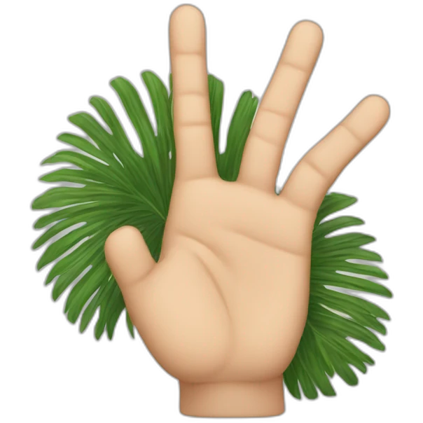 Palm of one hand open except for the middle finger, which is extended outwards emoji