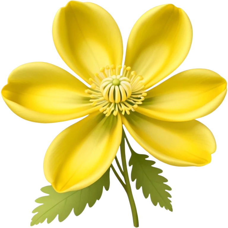 Yellow woodland anemone flowers emoji