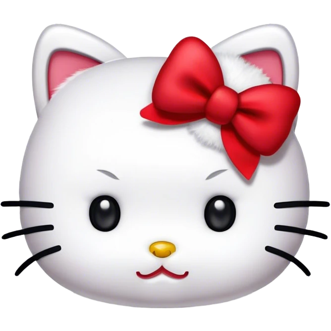 Mad hello kitty emoji