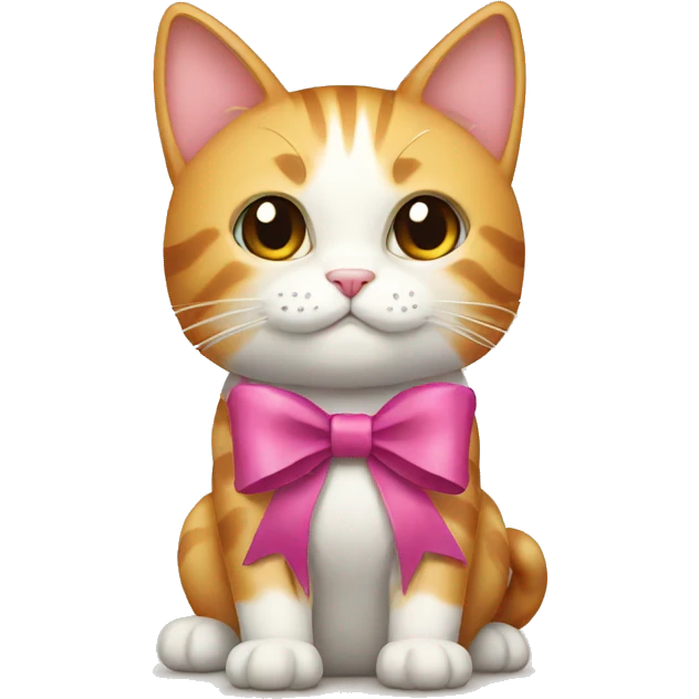 cat with a bow emoji