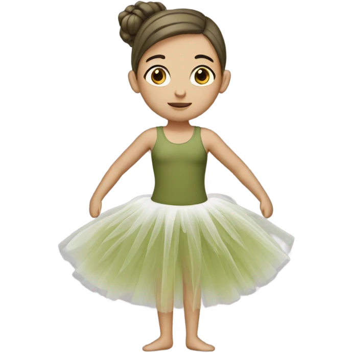 tutu olive white girl emoji