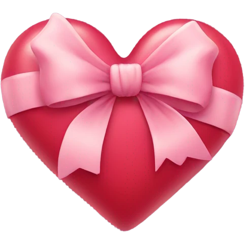 Heart with bow emoji