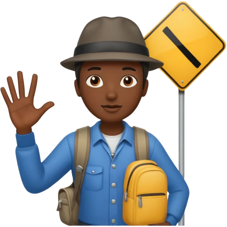 piece of shit travelling emoji