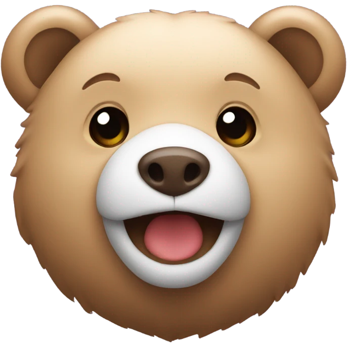 bear with hearts around it emoji