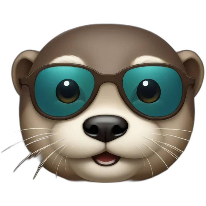otter with glasses emoji