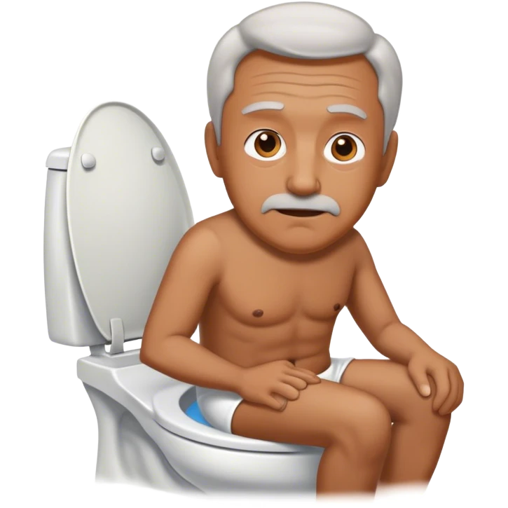My dad on a toilet emoji