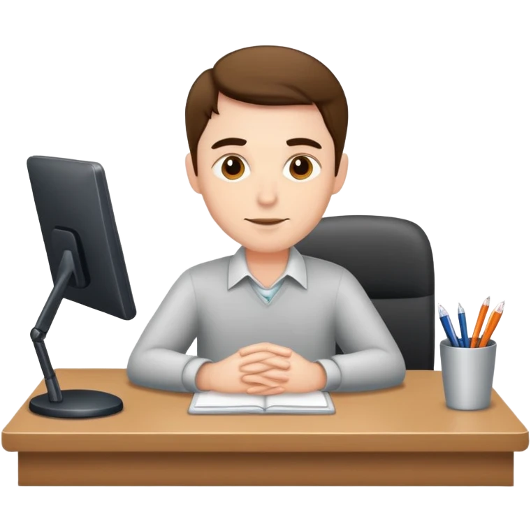 desk and man emoji