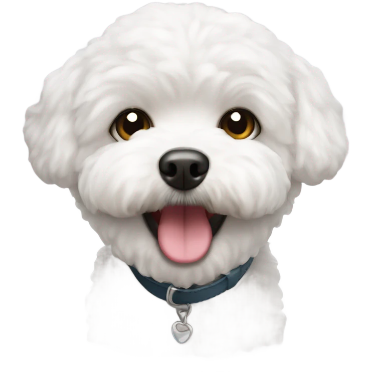 Cute bichon frise emoji