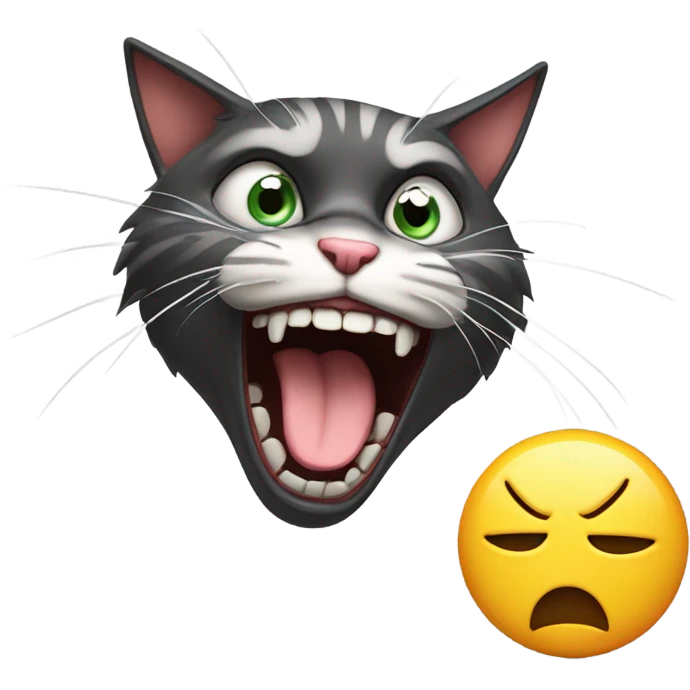 mad emoji mewing emoji