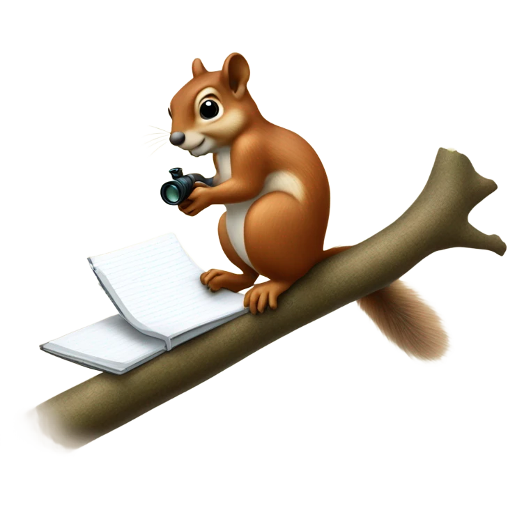 Squirrel surveillor emoji
