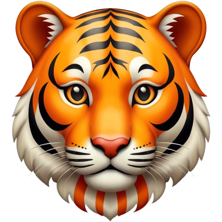 Vintage circus tiger emoji