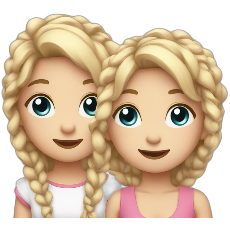two cute lolis emoji