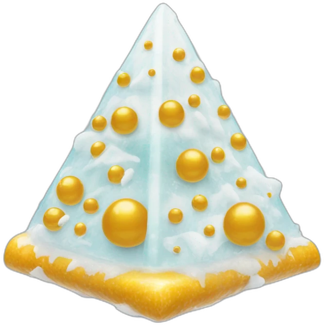 Pyramide lèche des boules de glaces emoji