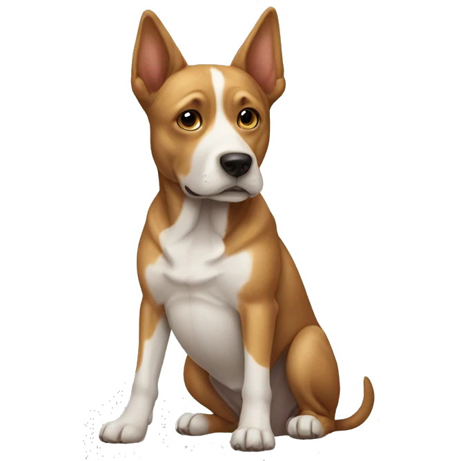 Dog with a triangle head ￼ emoji