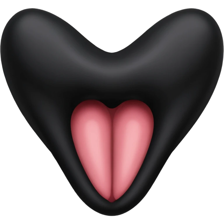 A black vagina emoji